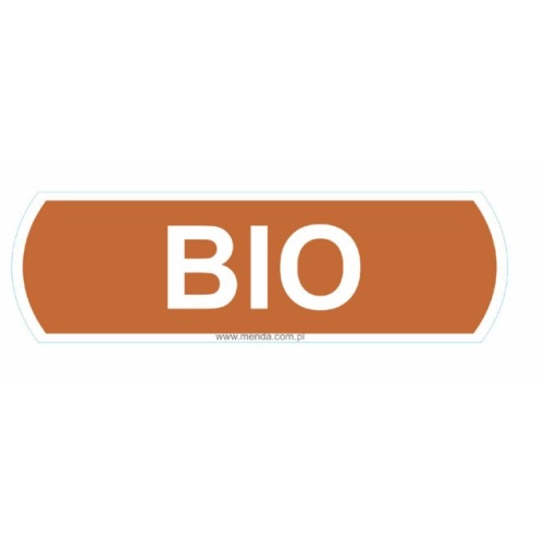Merida Duża naklejka na kosze do segregacji ODPADY BIO